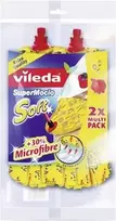 Vileda SuperMocio Soft mop head refill 2 Pack 11099