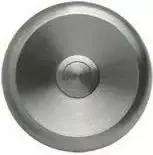 Grothe ETA S 100 apvalus nerūdijančio plieno durų skambučio mygtukas, 80 mm, įleidžiamas, NO kontaktas 55540