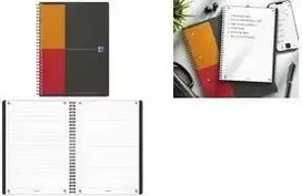 Oxford International Task Manager spiralinis užrašų bloknotas B5, 80 lapų, mėlynas, 400202295