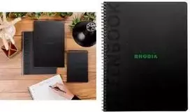 Rhodia Greenbook College Block A5+ liniuotė juodas 119934C