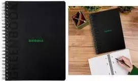 Rhodia Greenbook College Block A4+ kvadatinis juodas 119922C