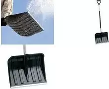 EDA sniego kastuvas su aliumininiu kotu, 400 mm geležtė, plastikinė geležtė ir rankena, aliumininis kraštas 010388 NO BX24