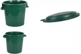 EDA 75 L lauko šiukšlių dėžė, žalia, iš perdirbto plastiko, 013011 V.CA VX8