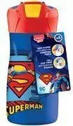 Maped PICNIK Superman nerūdijančio plieno gertuvė 0,43 L mėlyna/raudona su šiaudeliu 871233