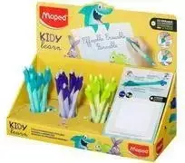 MAPED KIDY Learn trinamas rašiklis su rutuliuku, 0,7 mm, 18 vnt. stendas (229503)