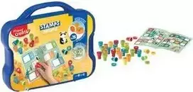 Maped Creativ gyvūnų motyvų antspaudų rinkinys, savaiminio rašalo, 15 antspaudų, plastikinis dėklas 907090