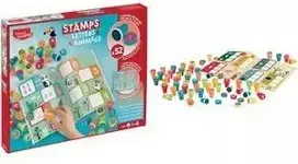 Maped Creativ raidžių ir gyvūnų antspaudų rinkinys su savaiminiu dažymu, 36 antspaudai, įvairiaspalvis 907060