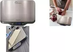 Little Balance LB 8705 c-Parfait Įkraunamos USB-C Skaitmeninės Virtuvinės Svarstyklės, 5 kg, 1 g Tikslumas, Be Baterijų, LCD