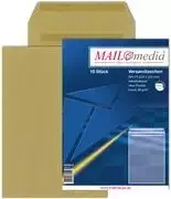 MAILMEDIA Elepa C4 vokai siuntimui, savaiminio klijavimo, 90 g/m², rudi, 50 vnt. 30002518