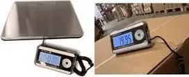 Little Balance LB 8371 Pro e-200 skaitmeninės siuntų svarstyklės, 200 kg, 50 g, nerūdijančio plieno platforma, atskiras LCD ekranas
