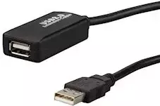 E+P CC 508/10 USB 2.0 prailginimo kabelis, 10 m, juodas 924560