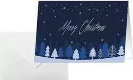 SIGEL DS635 Kalėdinis atvirukas Snowflake Serenity A6 gulsčias (A5) rašaliniams/lazeriniams/ kopijavimo aparatams, baltas kartonas 250 gsm, 1 vnt.