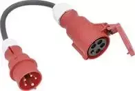 AS Schwabe 61376 maitinimo adapterio kabelis 16 A, juodas, 0,3 m