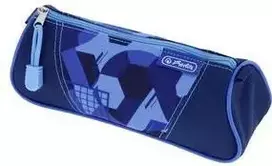Herlitz trikampis penalas Blue Goal poliesteris, 1 skyrius su užtrauktuku 400205920
