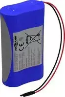 ANSMANN 1S2P ličio jonų baterijų paketas 2x 18650 su kabeliu 3,6 V 7000 mAh 2447-3033-20