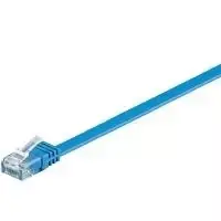Wentronic RJ-45 CAT6 0,5 m tinklo kabelis, U/UTP, mėlynas 96395