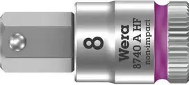 Wera 05003339001 Zyklop 3/8 colio šešiakampė galvutė 8x28 mm su laikymo funkcija