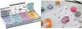 FABER-CASTELL EBERHARD FABER Animal dvigubas drožtukas, 8 vnt. rinkinys, standartiniams ir storiems pieštukams, plastikinis, įvairių spalvų 585154
