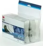 3M filtrų papildymo rinkinys 5535 respiratoriaus pusiau kaukei (5535), P2 R dalelių filtrai, 2 filtrai ir 2 laikikliai
