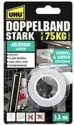 UHU Montavimo juosta STRONG, dvipusė, iki 75 kg, balta, ypač tvirta, alternatyva varžtams ir vinims, laiko visam laikui - 1 vnt. (46890)
