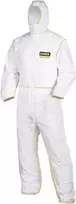 UVEX 9871012 vienkartinis apsauginis kostiumas Type 5/6, XL dydis, baltas