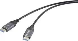 SpeaKa Professional HDMI šviesolaidinis sujungimo kabelis HDMI-A vyriškas-vyriškas 50 m juodas (SP-12842676)