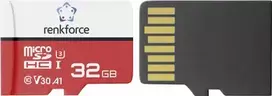 Renkforce RFEmSD32 microSDHC kortelė 32GB A1, V30, UHS-I su SD adapteriu RF-7488100