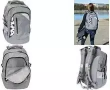 FABER-CASTELL EBERHARD FABER X-Style mokyklinė kuprinė, pilka/juoda, 25L, 9-16 metų 577624