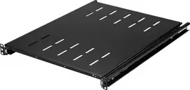 Renkforce RF-7112942 19 inch 1U ištraukiama serverinės spintos lentyna, juoda