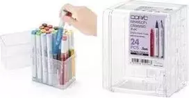 COPIC akrilinis stovas 24 Classic markeriams, skaidrus, tuščias (20075D24)