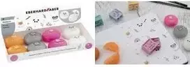 Faber-Castell Eberhard Faber Animal plastikiniai trintukai, 8 skirtingų gyvūnų formų, grafito ir spalvotiems pieštukams, 585419