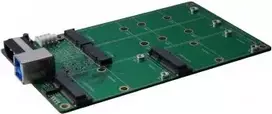 EXSYS EX-3673 USB 3.2 Gen 2x1 į M.2 ir mSATA adapterio plokštė su USB Type-B lizdu