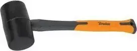 Bradas guminis plaktukas 450 g, antracito/oranžinės spalvos, 340 mm stiklo pluošto kotas su neslystančia TPR danga, DIY-HF6045