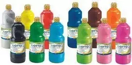 Giotto mokykliniai guašo dažai, 1000 ml, įvairių spalvų, F53570000