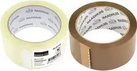 RAADHUIS Low-Noise ruda polipropileno pakavimo juosta, 48 mm x 66 m, 6 ritinėliai (RD-351146)