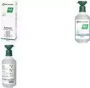 FIRST AID ONLY žaizdų ir akių plovimo buteliukas, 500 ml, sterilus fiziologinis tirpalas 0,9%
