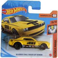 Hot Wheels Mainline Modeliukas 2018 dodge Challenger SRT Demon Yellow Short Card