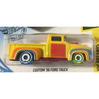 Hot Wheels Mainline Modeliukas Custom 1956 Ford Truck Yellow TH - Treasure hunt Short Card (yra Sandėlyje)