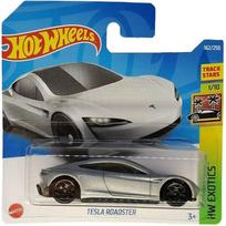 Hot Wheels Mainline Modeliukas Tesla Roadster Silver Short Card (yra Sandėlyje)