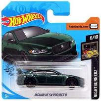 Hot Wheels Mainline Modeliukas Jaguar XE SV Project 8 Green Short Card (yra Sandėlyje)