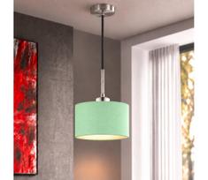 Eglo - LED kabantis šviestuvas su laidu TUNJA 1xE27/60W/230V skersmuo 20 cm žalia/juoda