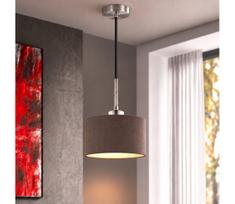 Eglo - LED pakabinamas šviestuvas ant laido TUNJA 1xE27/60W/230V Ø 20 cm ruda/juoda