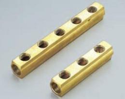 Kolektors 1/1"x1/2"F 50mm 5-ceļu, misiņš Kolektors 1"x1/2"F 50mm misiņa