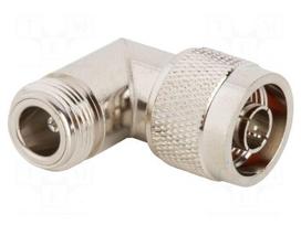 Adapter | N male,N female | PTFE | 50Ω | brass | nickel | 11GHz