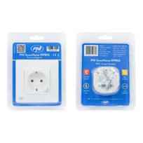 PNI SmartHome WP850 WiFi smart socket, flush mounting, internet control, dedicated PNI Smart or Tuya app, compatible with Amazon Alexa and Google Home