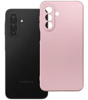 Rožinis dėklas Samsung Galaxy A17 / A18 telefonui "Metallic Case"