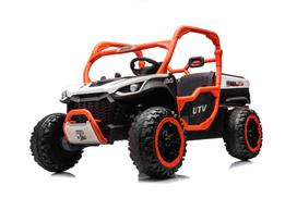 Vaikiškas elektrobilis Farmer Truck UTV Racing Baltas