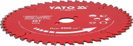 TCT pjovimo diskas laminatui ir medienai PTFE danga | 165 mm | 48 dantukai | 20 mm (YT-608771)