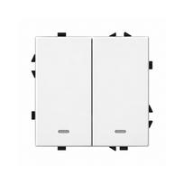 Dvipolis išmanus mechaninis jungiklis Feelspot FSMJZ2W Zigbee, Tuya, 1000W, baltas