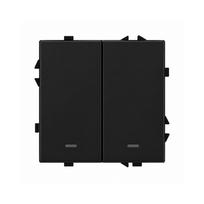 Dvipolis išmanus mechaninis jungiklis Feelspot FSMJZ2B Zigbee, Tuya, 1000W, juodas